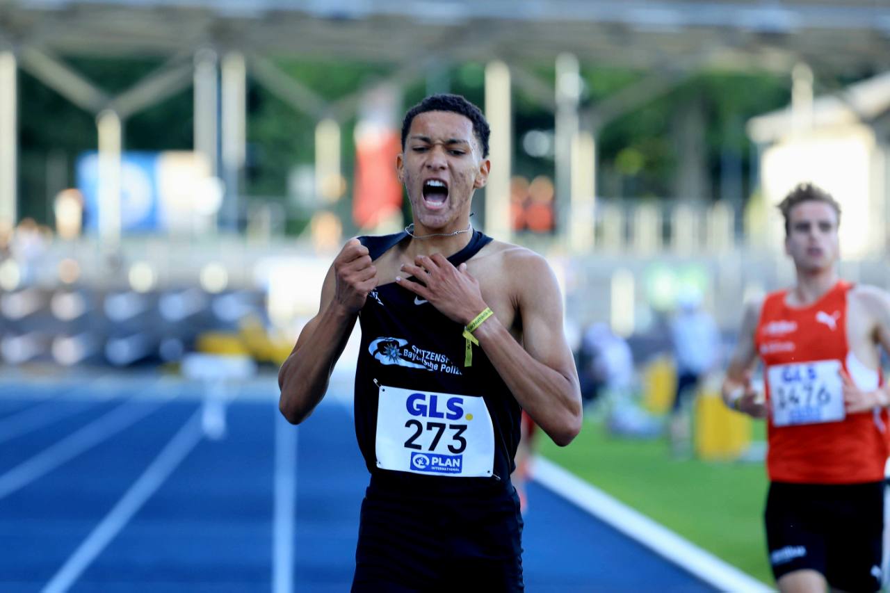 Noah Cais at the German U23 Championships